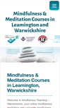 Mobile Screenshot of mindfulnessteaching.org