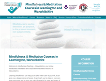 Tablet Screenshot of mindfulnessteaching.org